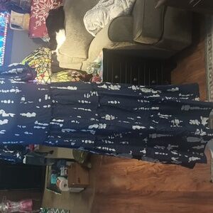 A New Navy Blue Tie-Dye Maxi Dress Size S It Fit Me And I Wear M By YESNo